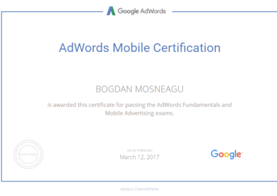 Certificare Mobile Bogdan